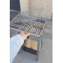 Edelstahl-Grillofen mit Grill und Ablage