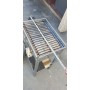 Réchaud barbecue en acier inoxydable avec grille et plateau