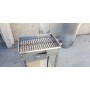 Réchaud barbecue en acier inoxydable avec grille et plateau