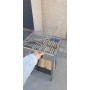 Réchaud barbecue en acier inoxydable avec grille et plateau