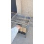 Réchaud barbecue en acier inoxydable avec grille et plateau