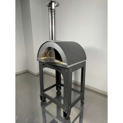 Forno a Legna Alfonso 2 Pizze Full Optional con Carrello in Inox a Cottura  Diretta: La Scelta Perfetta per Cucinare Pizza, Pane