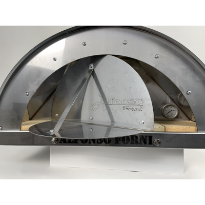 Forno a Legna per Pizza, Pane Alfonso 2 Pizze Full Optional con Tetto in  Inox - Alfonso Forni