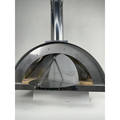 Forno a Legna per Pizza, Pane Alfonso 2 Pizze Full Optional con Tetto in  Inox - Alfonso Forni