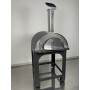 Forno a legna/gas ALFONSO 4 PIZZE IBRIDO CON CARRELLO