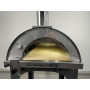 Forno a legna/gas ALFONSO 4 PIZZE IBRIDO CON CARRELLO