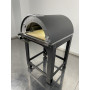 Forno a legna/gas ALFONSO 4 PIZZE IBRIDO CON CARRELLO