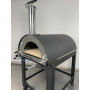 Forno a gas/legna ALFONSO 6 PIZZE IBRIDO CON CARRELLO