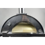 Forno a gas/legna ALFONSO 6 PIZZE IBRIDO CON CARRELLO