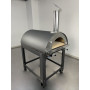 Forno a gas/legna ALFONSO 6 PIZZE IBRIDO CON CARRELLO