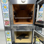 Esmeralda Fan-Assisted Wood-Burning Stove Oven with Caltagirone Majolica