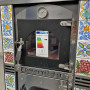 Forno stufa mini cucina a legna Termo Ventilata "Esmeralda con maioliche di Caltagirone"