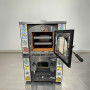 Esmeralda Fan-Assisted Wood-Burning Stove Oven with Caltagirone Majolica