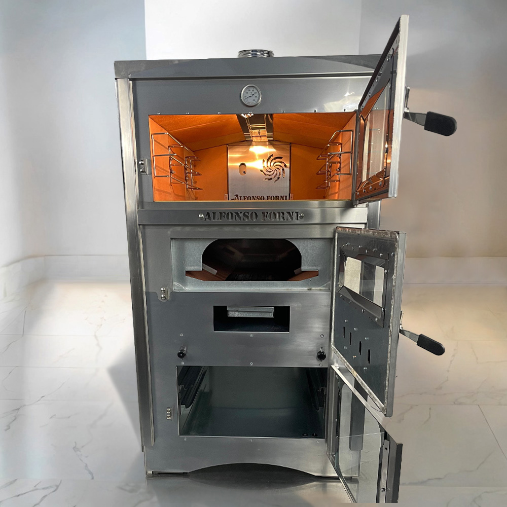 Forno a Legna da incasso a cottura indiretta Luxor V2 Plus Professional