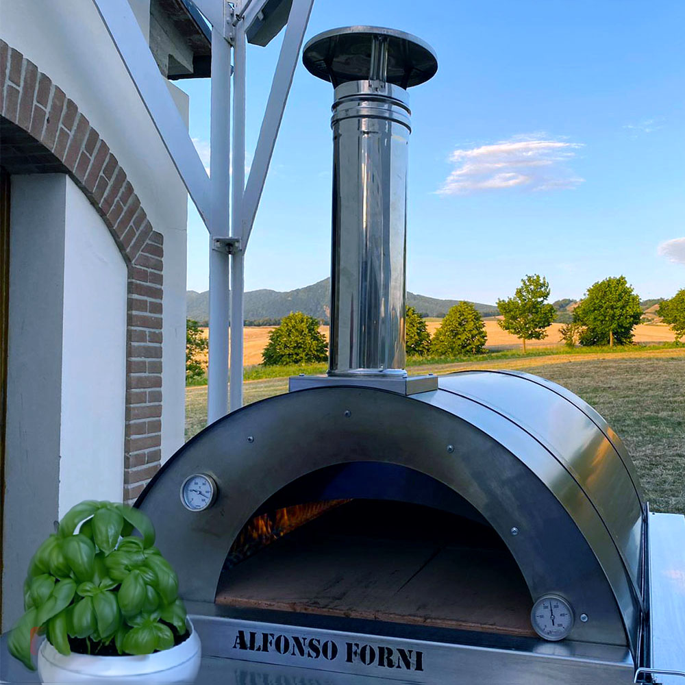 Come accende il fuoco nel Forno ibrido a legna/gas Alfonso 2 Pizze