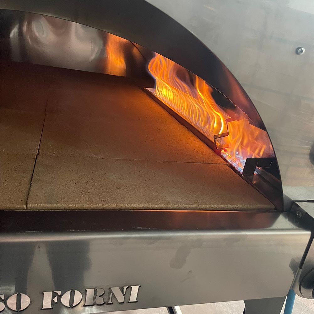 Forno ibrido a legna e gas Alfonso 10 Pizze Professional